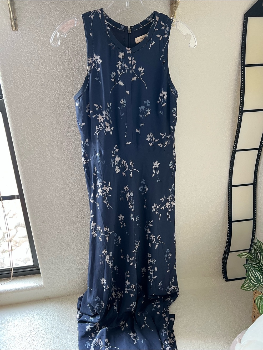 Rebecca Taylor 100% Sill Floral Sleeveless Maxi Dress